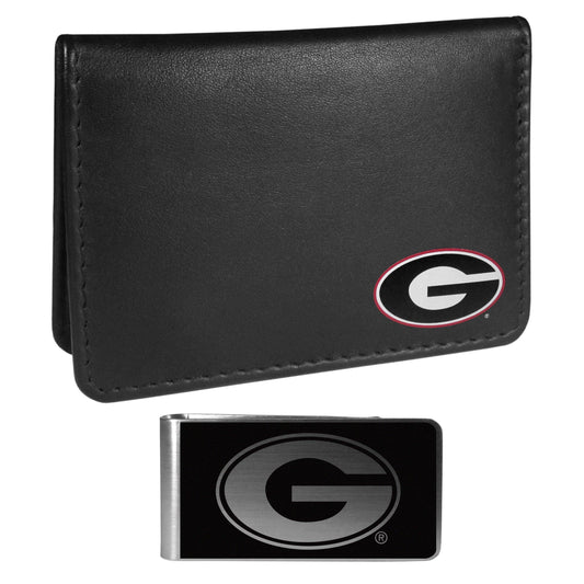 Georgia Bulldogs Weekend Bi-fold Wallet & Black Money Clip - Siskiyou Buckle