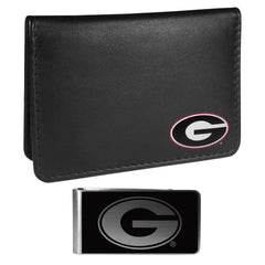 Georgia Bulldogs Weekend Bi-fold Wallet & Black Money Clip - Siskiyou Buckle