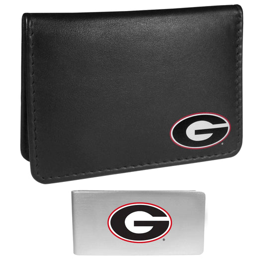 Georgia Bulldogs Weekend Bi-fold Wallet & Money Clip - Siskiyou Buckle