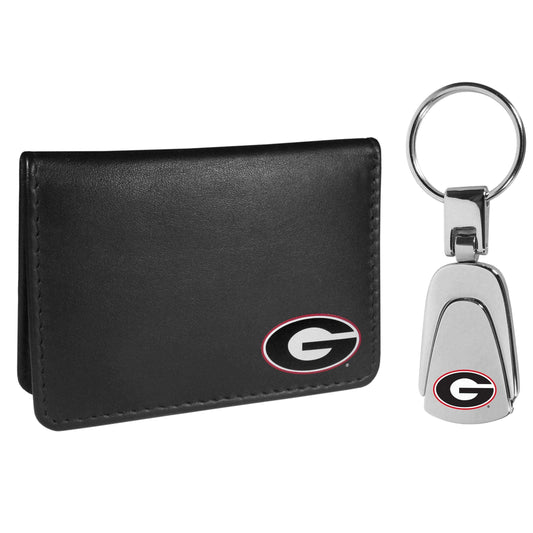Georgia Bulldogs Weekend Bi-fold Wallet & Steel Key Chain - Siskiyou Buckle - Flyclothing LLC