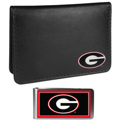 Georgia Bulldogs Weekend Bi-fold Wallet & Color Money Clip - Siskiyou Buckle