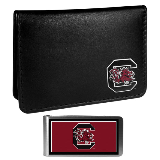 S. Carolina Gamecocks Weekend Bi-fold Wallet & Color Money Clip - Siskiyou Buckle