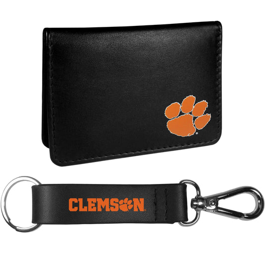 Clemson Tigers Weekend Bi-fold Wallet & Strap Key Chain - Siskiyou Buckle