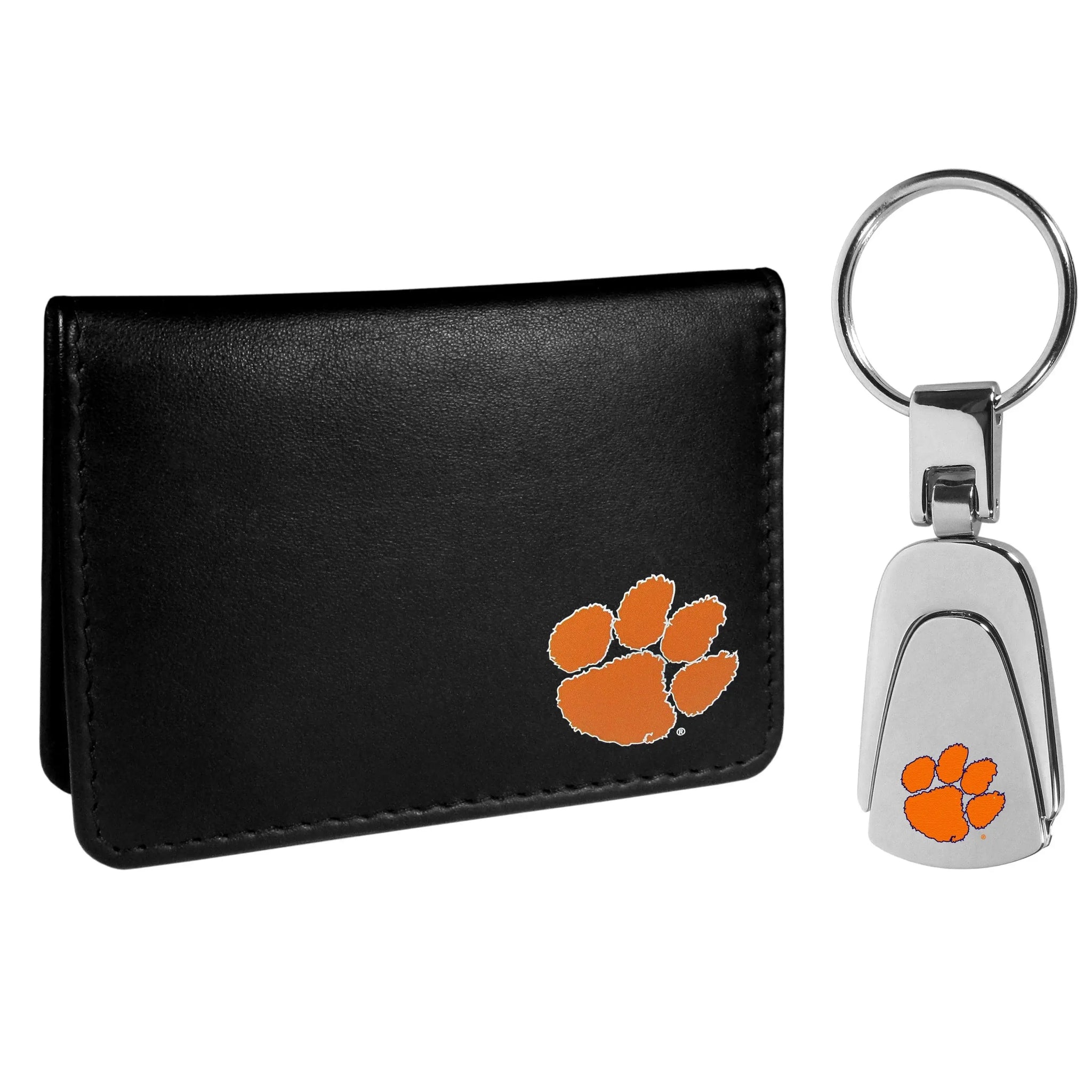 Clemson Tigers Weekend Bi-fold Wallet & Steel Key Chain - Siskiyou Buckle - Flyclothing LLC