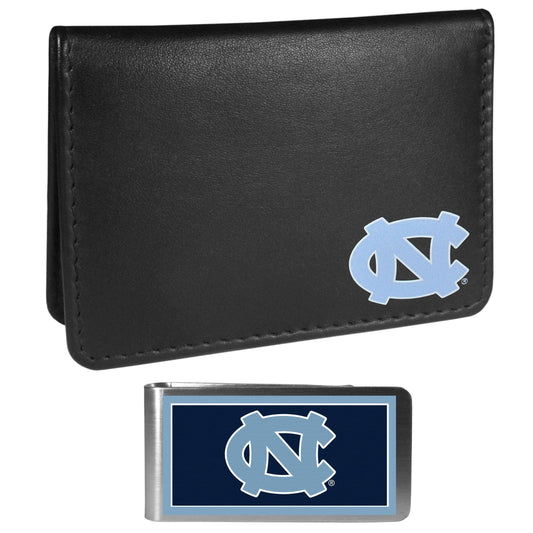 N. Carolina Tar Heels Weekend Bi-fold Wallet & Color Money Clip - Siskiyou Buckle