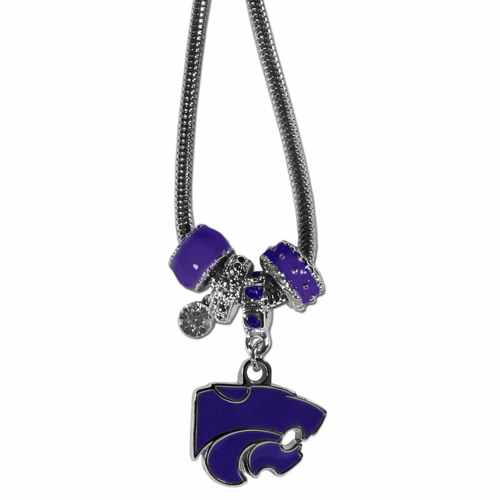 Kansas St. Wildcats Euro Bead Necklace - Siskiyou Buckle - Flyclothing LLC