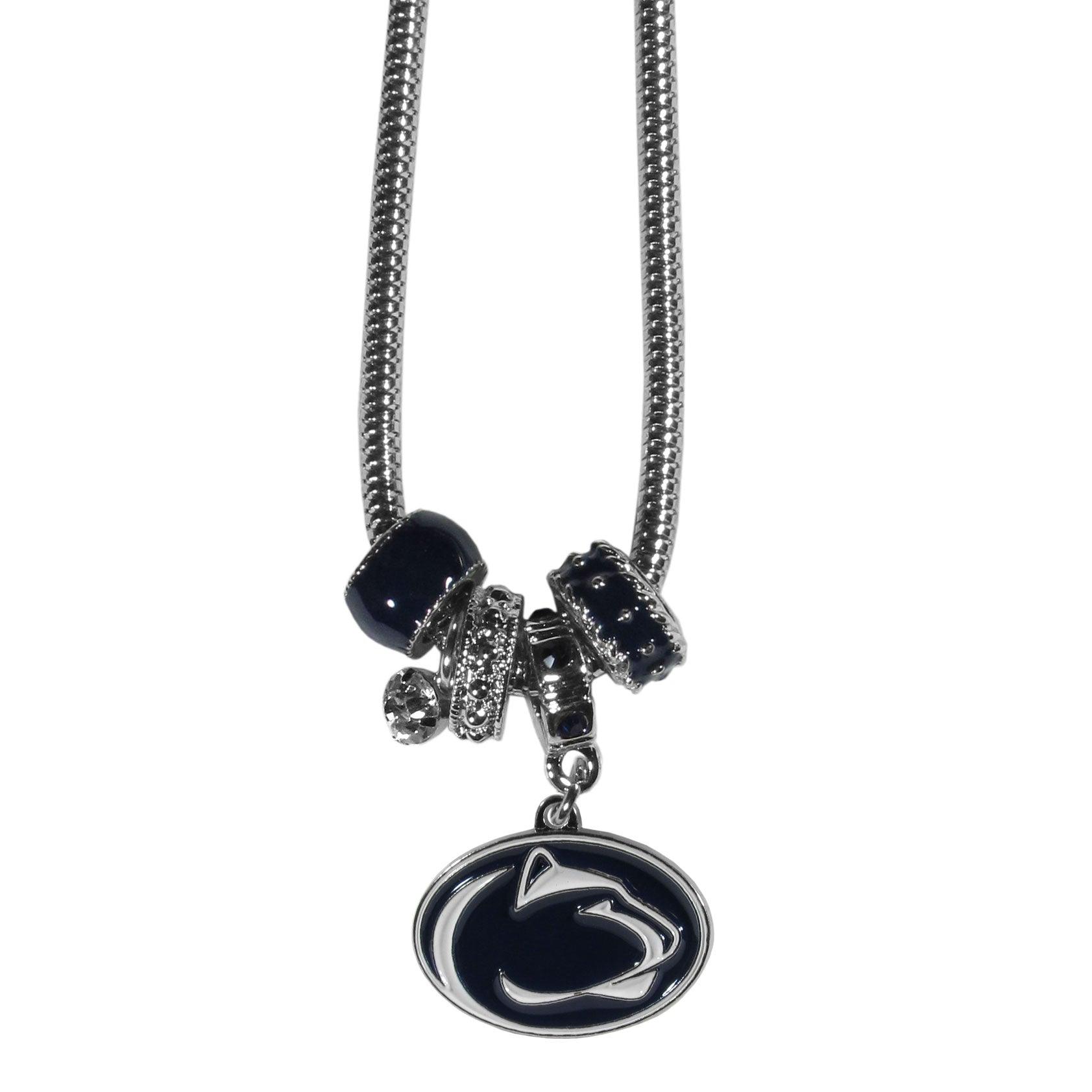 Penn St. Nittany Lions Euro Bead Necklace - Flyclothing LLC