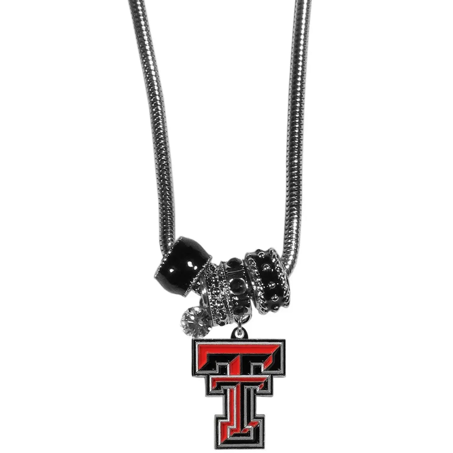 Texas Tech Raiders Euro Bead Necklace - Siskiyou Buckle - Flyclothing LLC