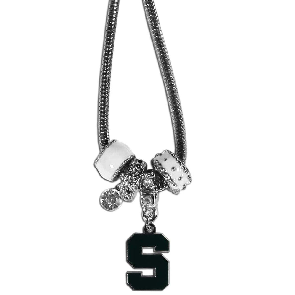 Michigan St. Spartans Euro Bead Necklace - Siskiyou Buckle