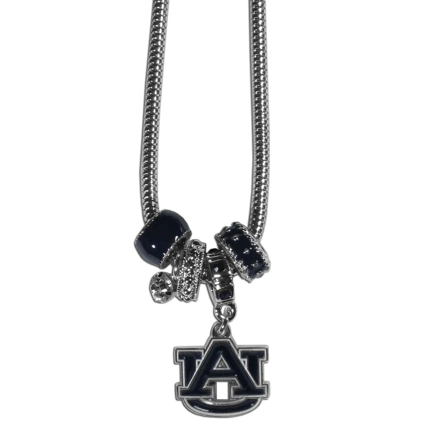 Auburn Tigers Euro Bead Necklace - Siskiyou Buckle - Flyclothing LLC
