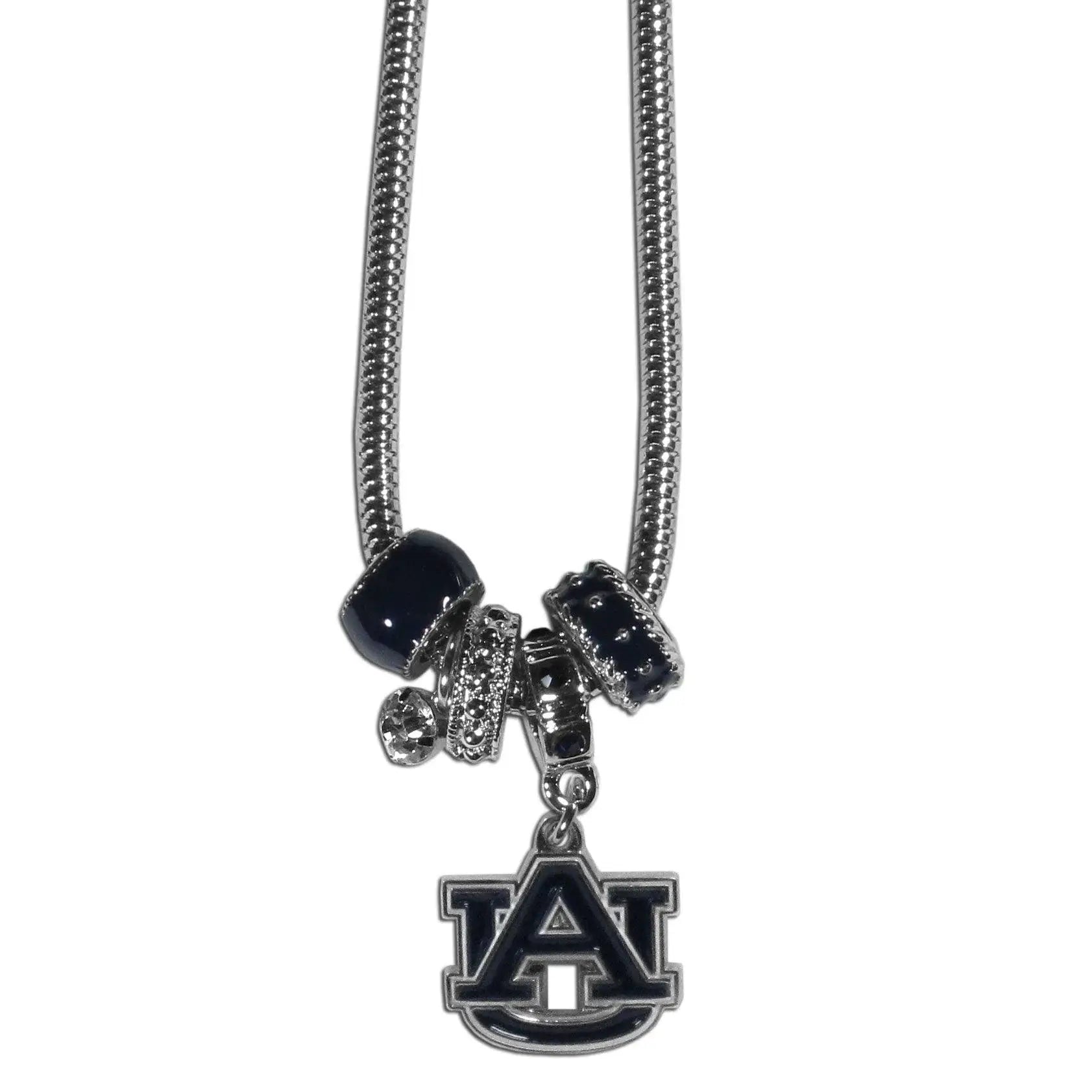 Auburn Tigers Euro Bead Necklace - Siskiyou Buckle - Flyclothing LLC