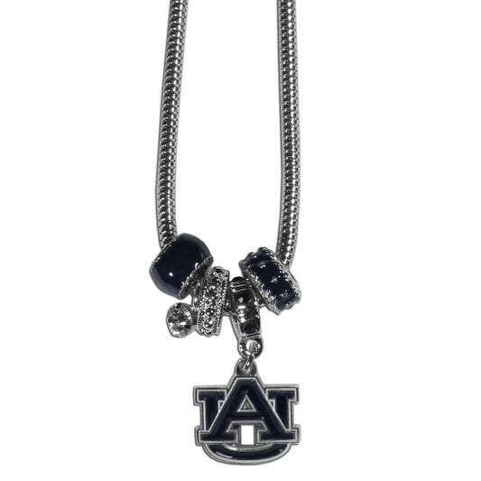 Auburn Tigers Euro Bead Necklace - Siskiyou Buckle - Flyclothing LLC