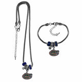 Florida Gators Euro Bead Necklace and Bracelet Set - Siskiyou Buckle