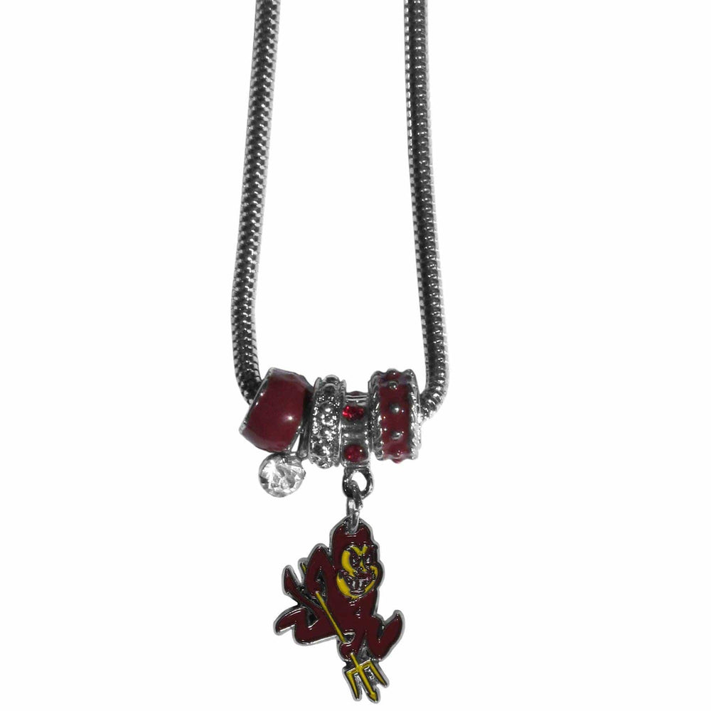 Arizona St. Sun Devils Euro Bead Necklace - Siskiyou Buckle
