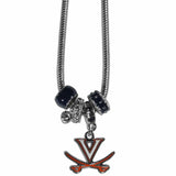 Virginia Cavaliers Euro Bead Necklace - Siskiyou Buckle - Flyclothing LLC