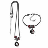 Florida St. Seminoles Euro Bead Necklace and Bracelet Set - Siskiyou Buckle