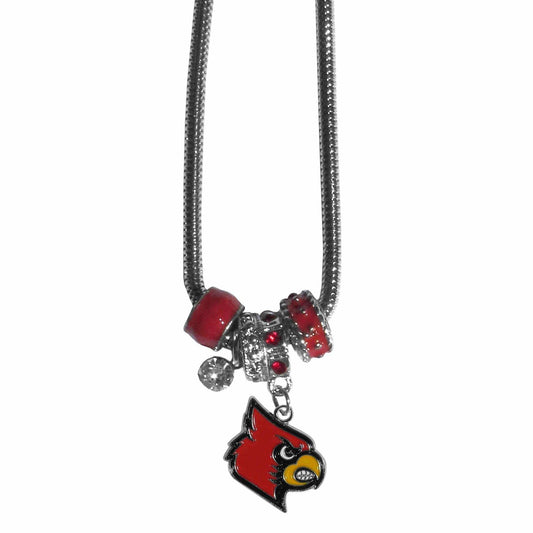 Louisville Cardinals Euro Bead Necklace - Siskiyou Buckle - Flyclothing LLC