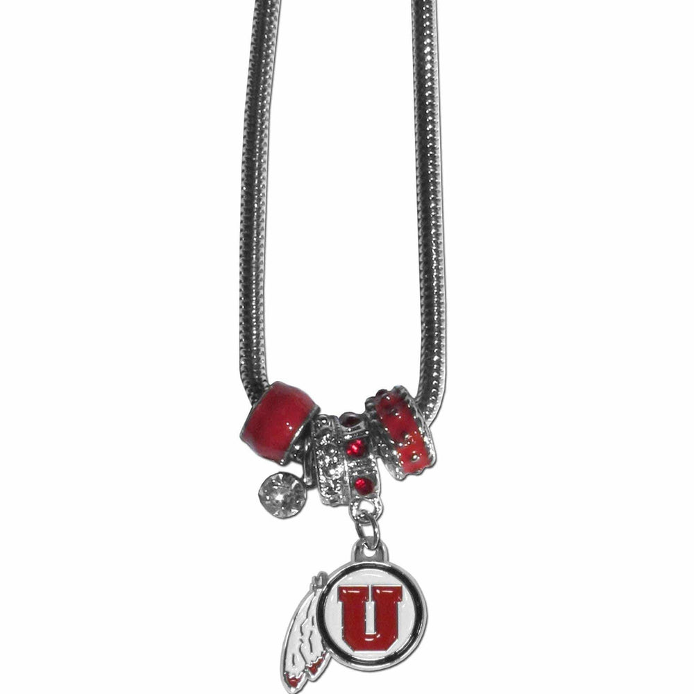 Utah Utes Euro Bead Necklace - Siskiyou Buckle - Flyclothing LLC