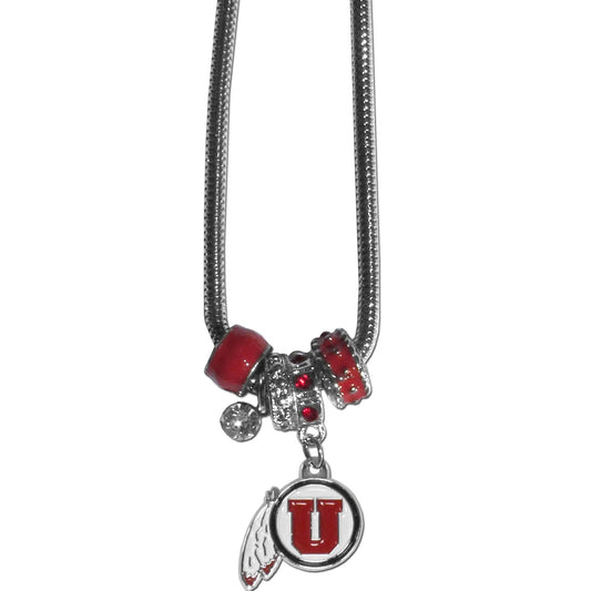 Utah Utes Euro Bead Necklace - Flyclothing LLC