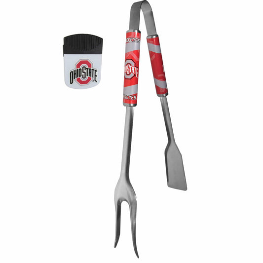 Ohio St. Buckeyes 3 in 1 BBQ Tool and Chip Clip - Siskiyou Buckle