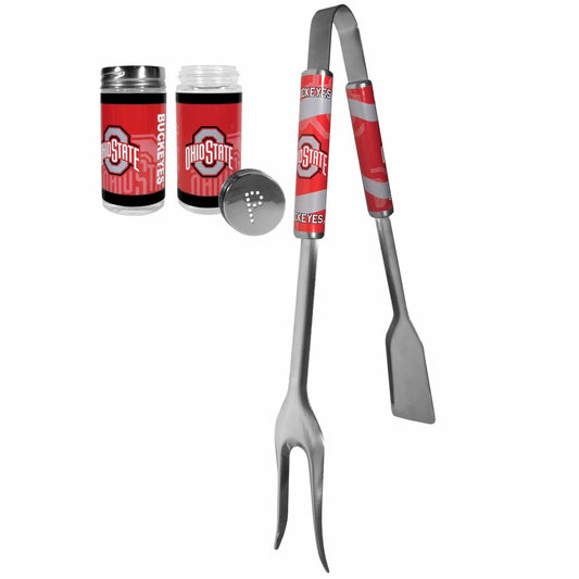 Ohio St. Buckeyes 3 in 1 BBQ Tool and Season Shaker - Siskiyou Buckle