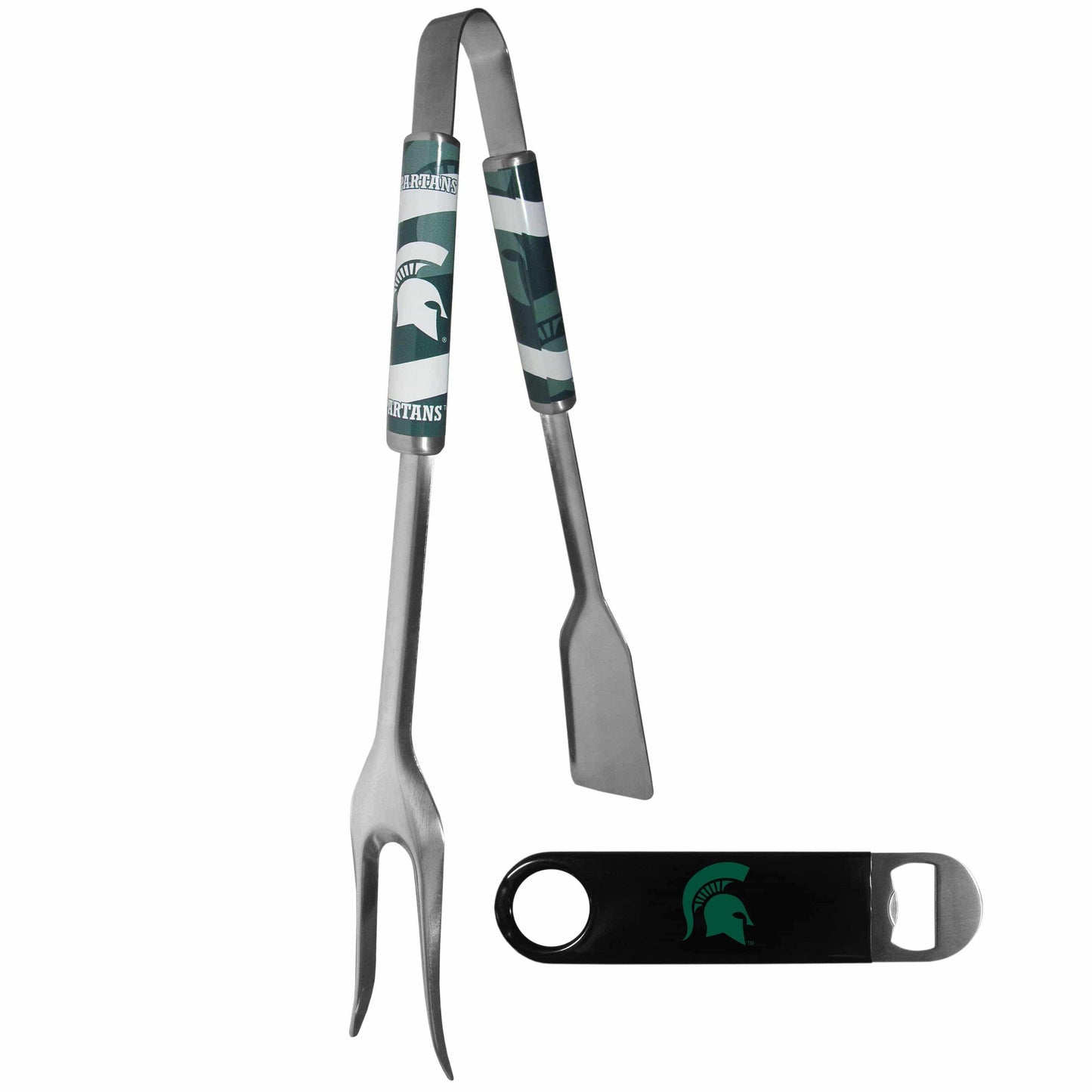 Michigan St. Spartans 3 in 1 BBQ Tool and Bottle Opener - Siskiyou Buckle - Flyclothing LLC