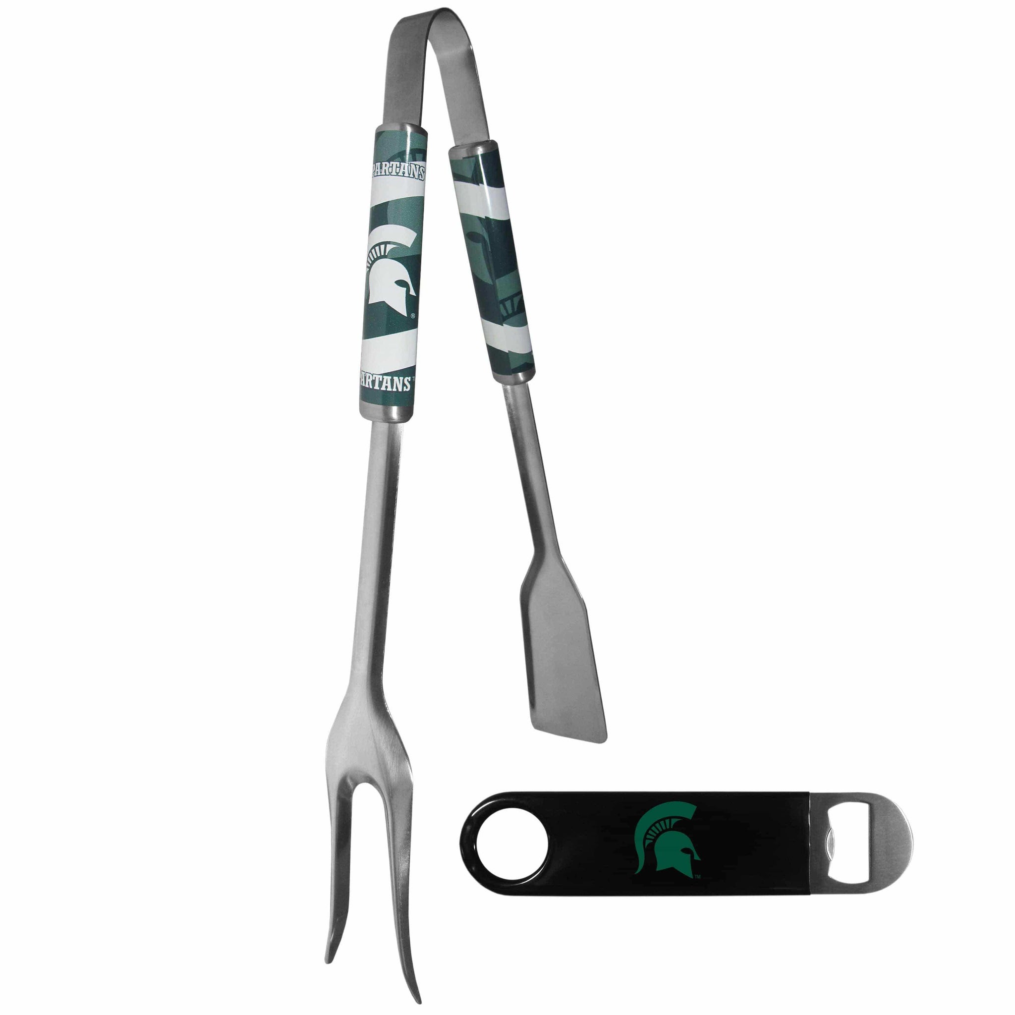 Michigan St. Spartans 3 in 1 BBQ Tool and Bottle Opener - Siskiyou Buckle - Flyclothing LLC