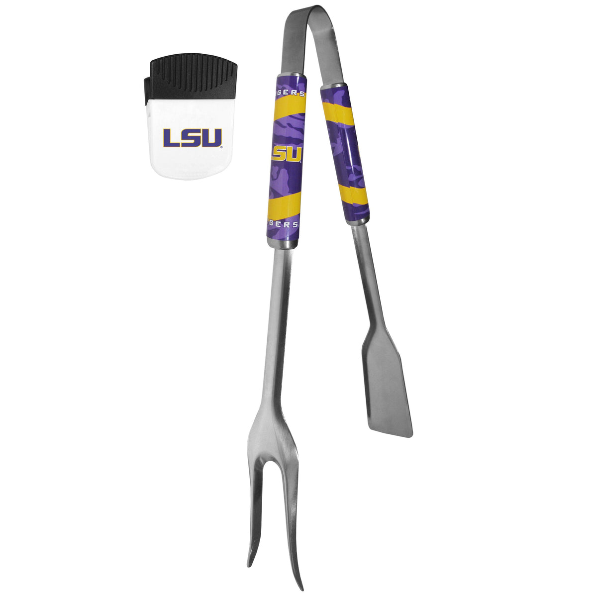 LSU Tigers 3 in 1 BBQ Tool and Chip Clip - Flyclothing LLC