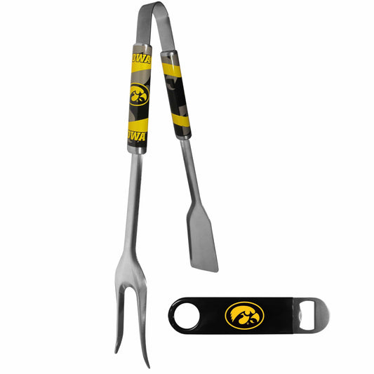 Iowa Hawkeyes 3 in 1 BBQ Tool and Bottle Opener - Siskiyou Buckle