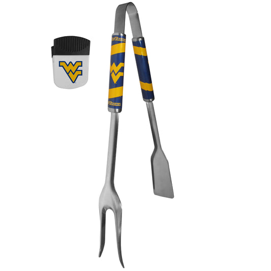 W. Virginia Mountaineers 3 in 1 BBQ Tool and Chip Clip - Flyclothing LLC