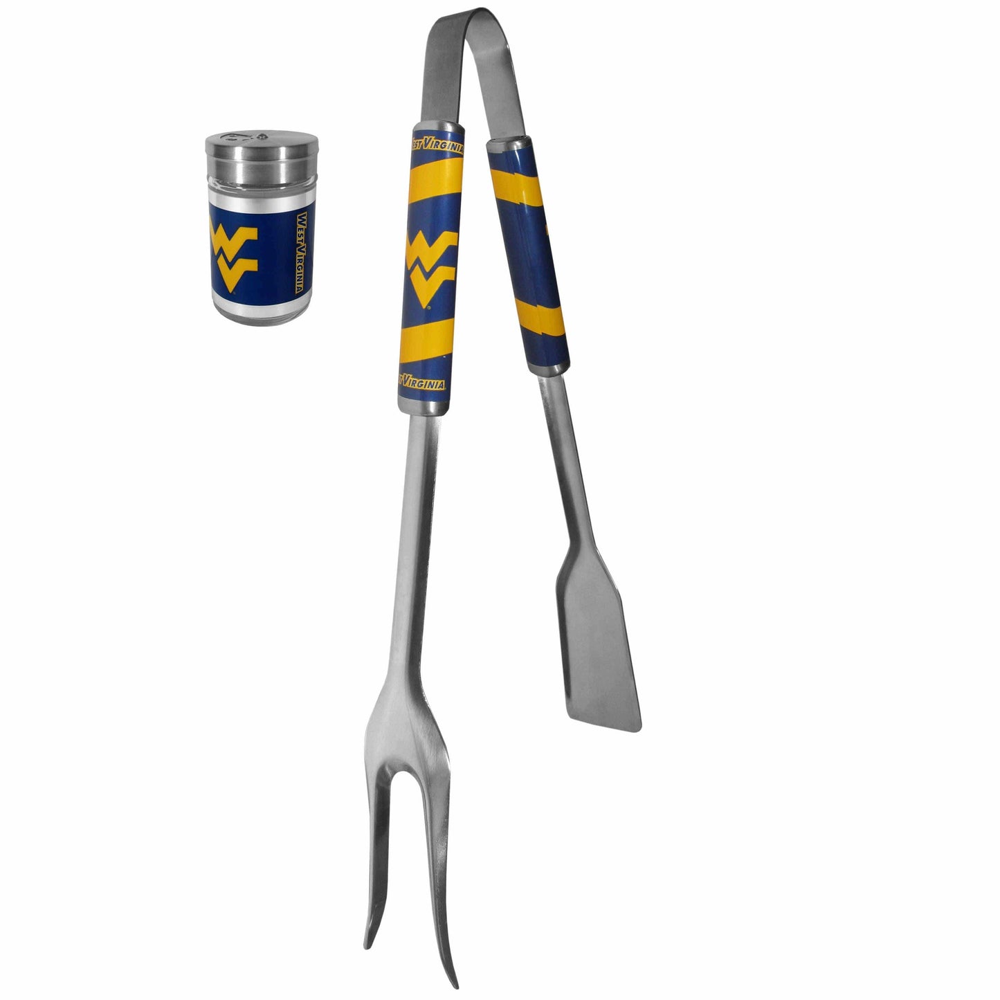 W. Virginia Mountaineers 3 in 1 BBQ Tool and Salt & Pepper Shaker - Siskiyou Buckle - Flyclothing LLC