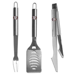 Texas A & M Aggies 3 pc Stainless Steel BBQ Set - Flyclothing LLC