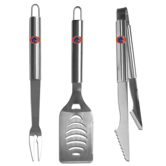 Boise St. Broncos 3 pc Stainless Steel BBQ Set - Flyclothing LLC