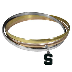 Michigan St. Spartans Tri-color Bangle Bracelet - Flyclothing LLC