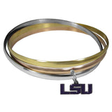 LSU Tigers Tri-color Bangle Bracelet - Siskiyou Buckle - Flyclothing LLC