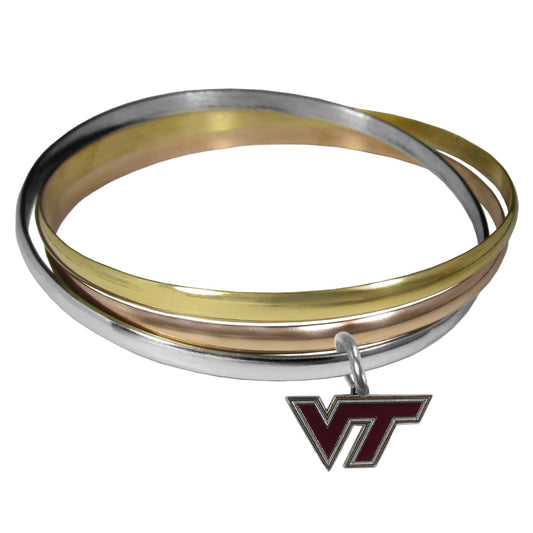 Virginia Tech Hokies Tri-color Bangle Bracelet - Flyclothing LLC