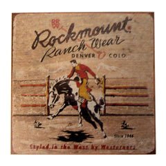 Rockmount Bronc Western Ceramic Coaster - Flyclothing LLC