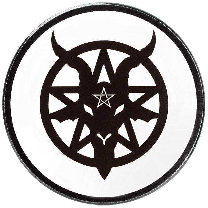 The Vault Baphomet Coaster - Alchemy Gothic - Flyclothing LLC