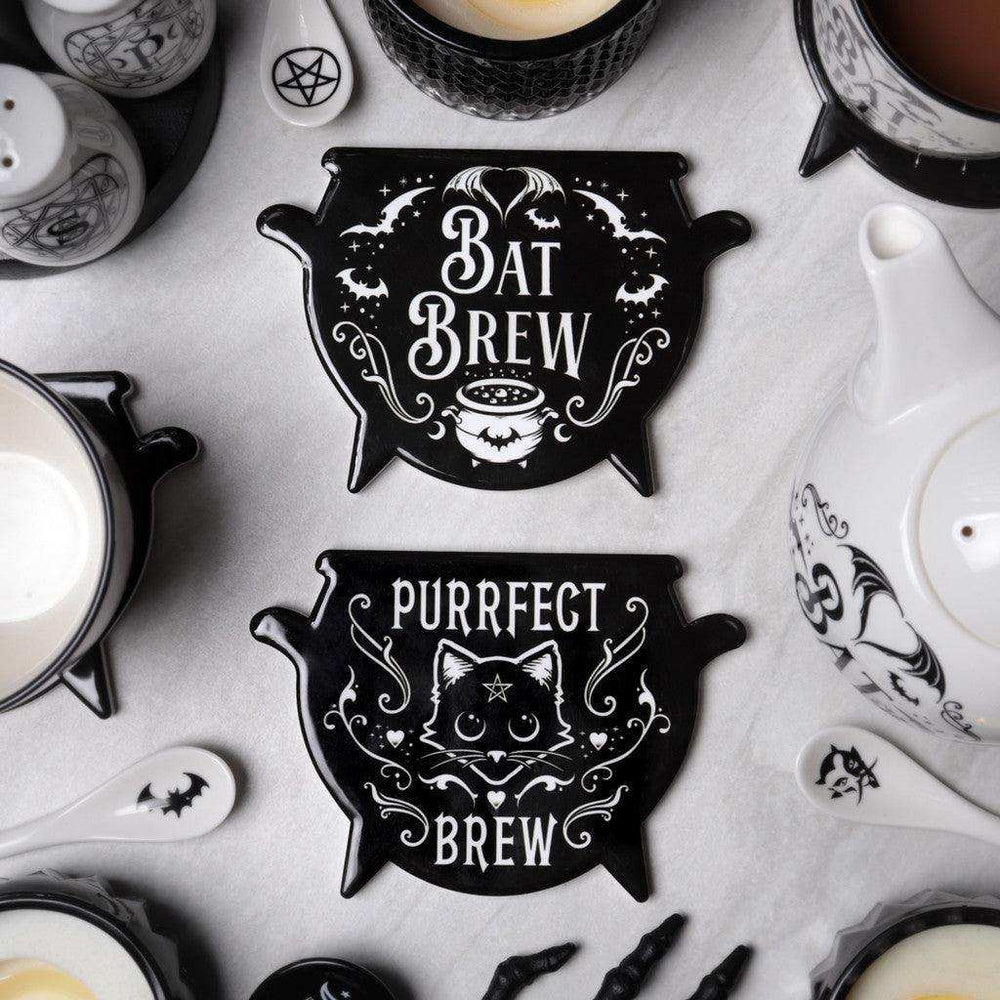 The Vault Bat Brew Coaster - Alchemy Gothic - Flyclothing LLC