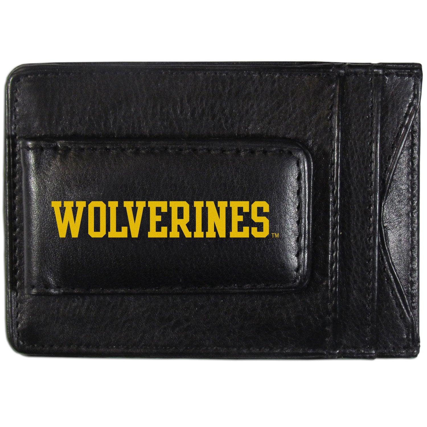 Michigan Wolverines Logo Leather Cash and Cardholder - Flyclothing LLC