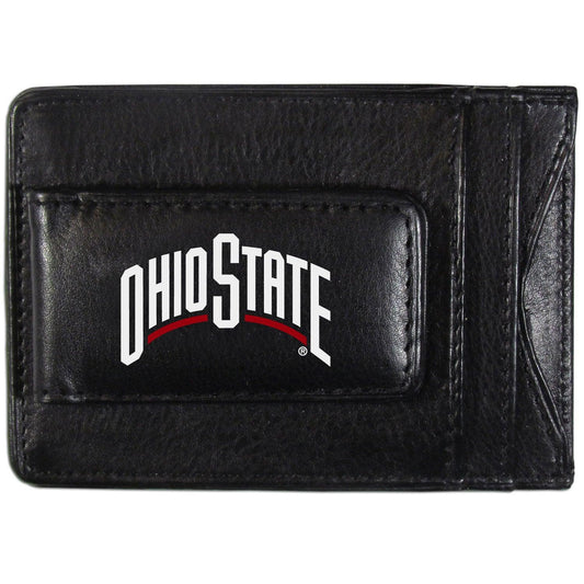 Ohio St. Buckeyes Logo Leather Cash and Cardholder - Flyclothing LLC