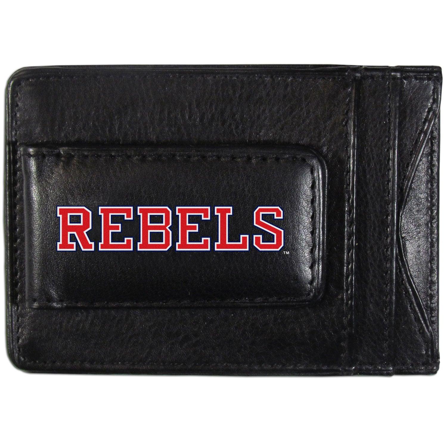 Mississippi Rebels Logo Leather Cash and Cardholder - Flyclothing LLC