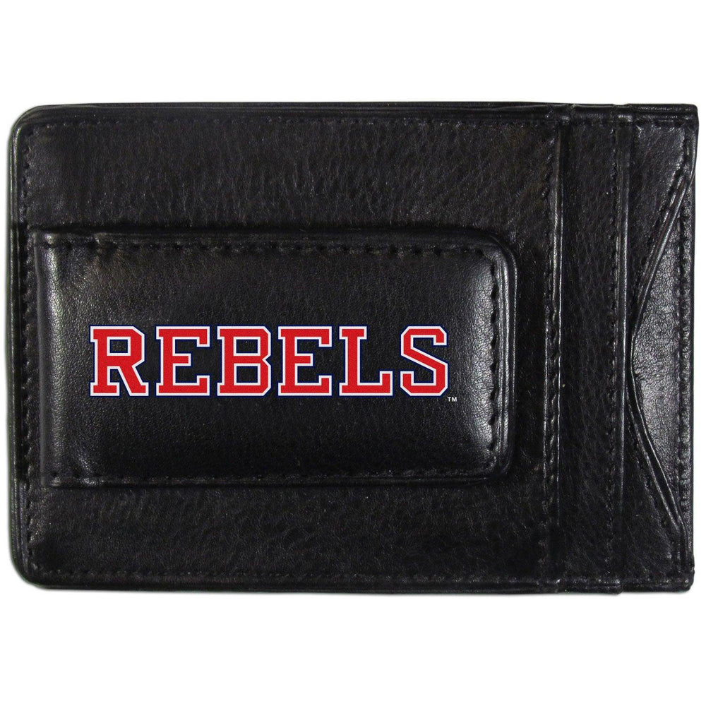 Mississippi Rebels Logo Leather Cash and Cardholder - Siskiyou Buckle