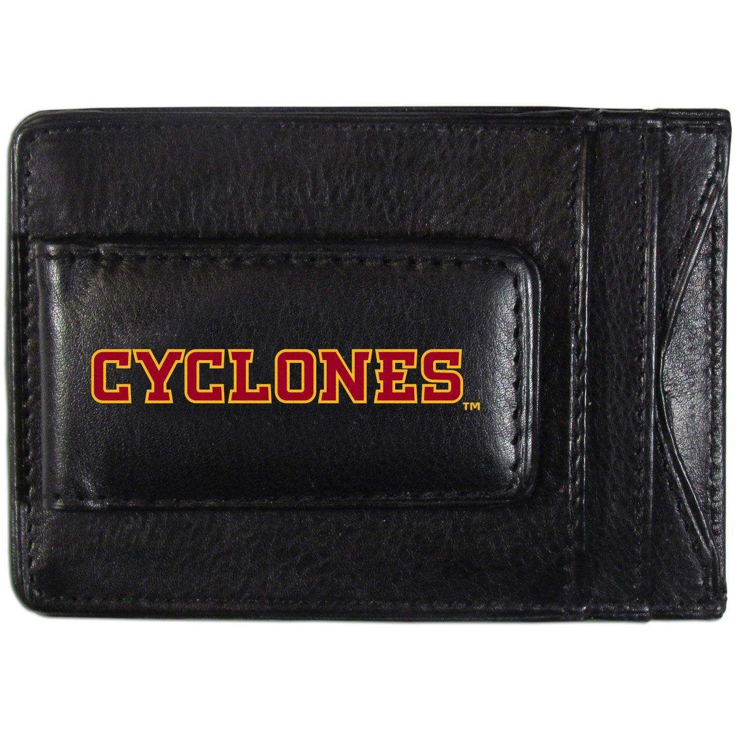 Iowa St. Cyclones Logo Leather Cash and Cardholder - Siskiyou Buckle - Flyclothing LLC