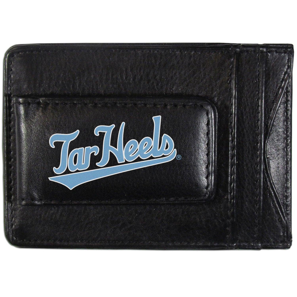 N. Carolina Tar Heels Logo Leather Cash and Cardholder - Siskiyou Buckle