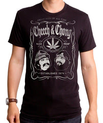 Cheech And Chong Label Short-Sleeve Men's Crew - Cheech & Chong