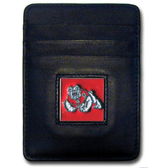 Fresno St. Bulldogs Leather Money Clip/Cardholder - Flyclothing LLC
