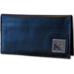 Memphis Tigers Deluxe Leather Checkbook Cover - Siskiyou Buckle