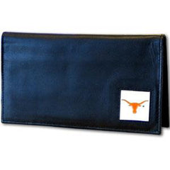 Texas Longhorns Deluxe Leather Checkbook Cover - Flyclothing LLC