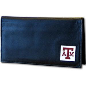 Texas A & M Aggies Deluxe Leather Checkbook Cover - Flyclothing LLC